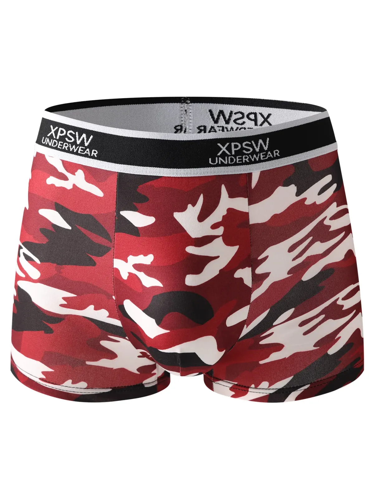 Men's 4-Pack Polyester Boxer Briefs - Camouflage Print, "XPSW UNDERWEAR" Waistband, Snug & Flexible Fit for All-Day Comfort showcase 2