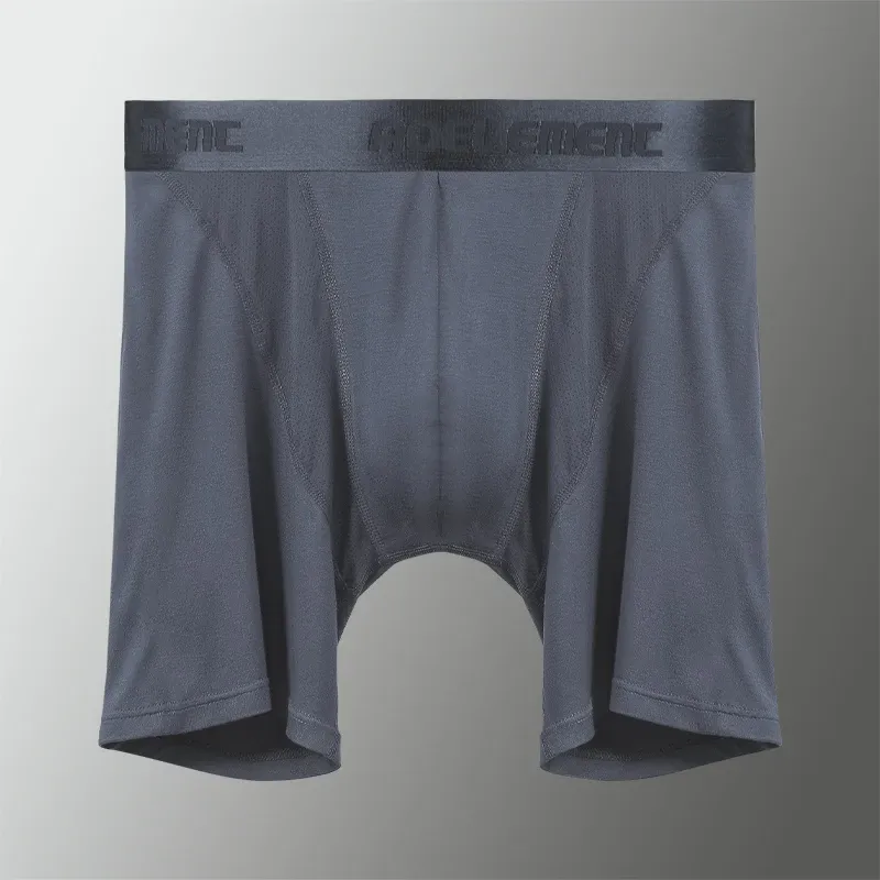 3-Pack Men's Ice Mesh Boxer Briefs, Sports Running Long Leg Boxer Underwear, Extended Wear-Resistant Five-Quarter Pants for Daily Comfort thumbnail 3