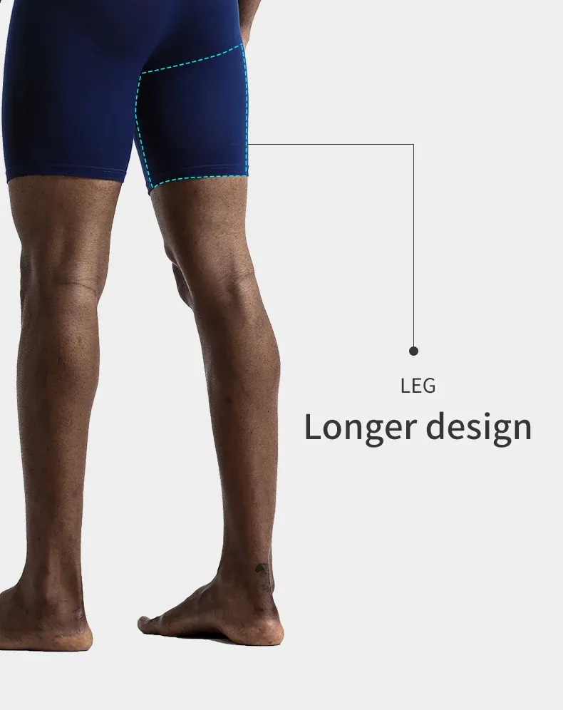 3-Pack Men's Ice Mesh Boxer Briefs, Sports Running Long Leg Boxer Underwear, Extended Wear-Resistant Five-Quarter Pants for Daily Comfort showcase 9