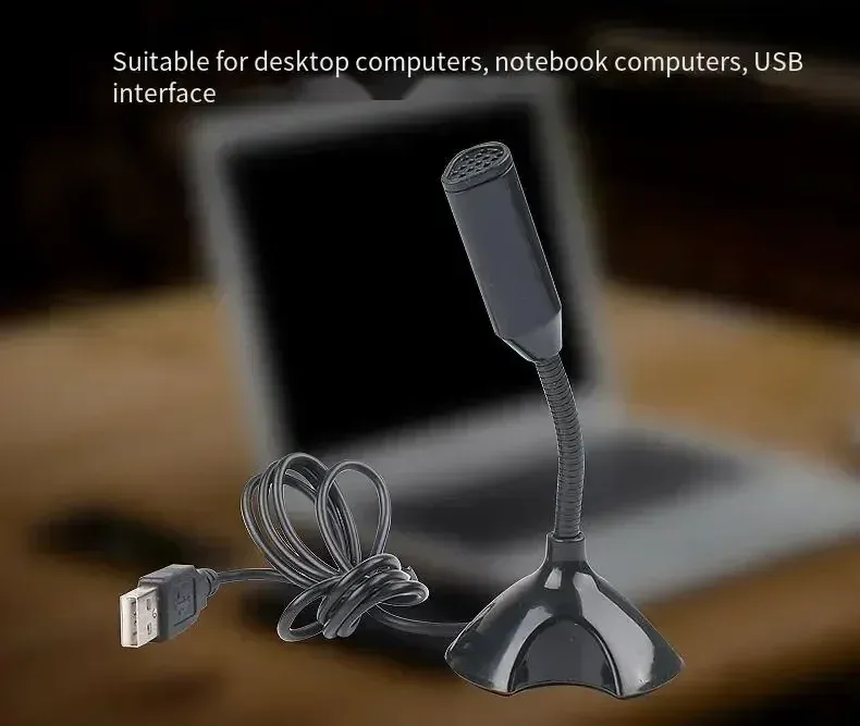 Adjustable USB Condenser Microphone for PC/Laptop - Studio Singing, Gaming, Streaming - Desktop Mic with Stand and Holder showcase 5