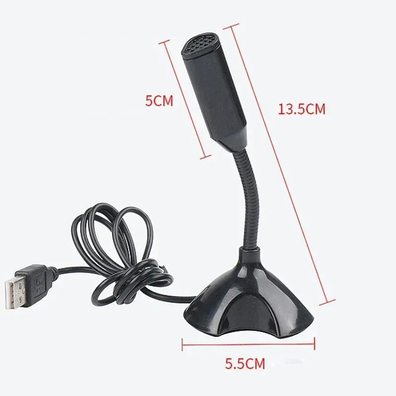 Adjustable USB Condenser Microphone for PC/Laptop - Studio Singing, Gaming, Streaming - Desktop Mic with Stand and Holder thumbnail 5