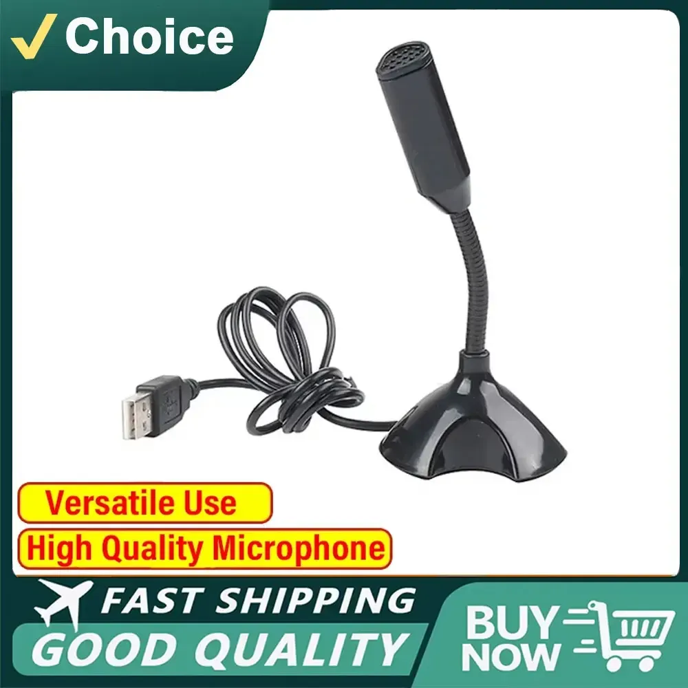 Adjustable USB Condenser Microphone for PC/Laptop - Studio Singing, Gaming, Streaming - Desktop Mic with Stand and Holder thumbnail 2