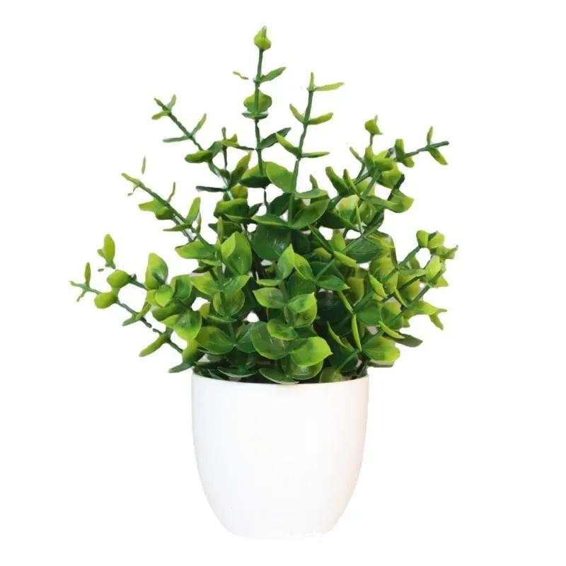 Artificial Potted Plant Greenery - Realistic Plastic Bonsai for Indoor/Outdoor Home Decor thumbnail 6