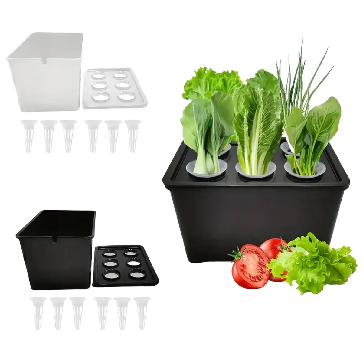 Indoor Hydroponic Grower Kit for Herbs & Plants - Universal Self-Watering System with Seedling Cups, Compact & Efficient for Home Gardens, Ideal Gift for Plant Lovers showcase 2
