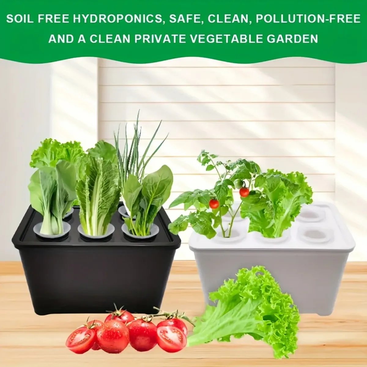Indoor Hydroponic Grower Kit for Herbs & Plants - Universal Self-Watering System with Seedling Cups, Compact & Efficient for Home Gardens, Ideal Gift for Plant Lovers showcase 1