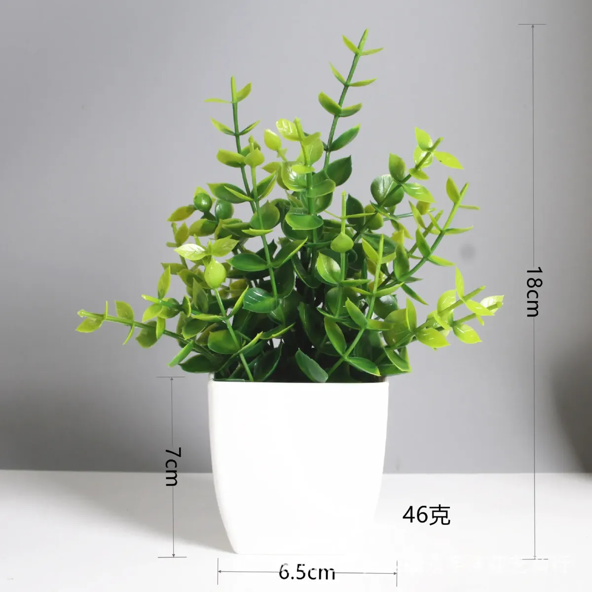 Artificial Eucalyptus Bonsai Potted Plant - Realistic Green Fake Flower for Indoor Outdoor Home Bedroom Garden Decoration showcase 2