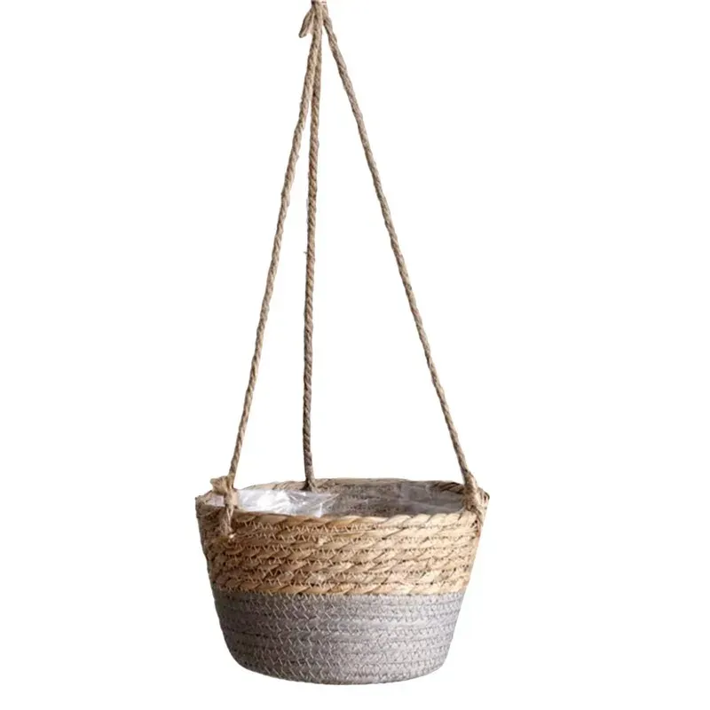 Macrame Plant Hanger Basket - Jute Rope Woven Indoor Outdoor Flower Pot Holder for Home Decor, Storage, and Gifts showcase 13