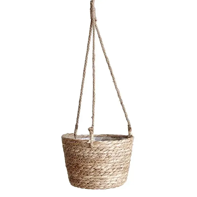 Macrame Plant Hanger Basket - Jute Rope Woven Indoor Outdoor Flower Pot Holder for Home Decor, Storage, and Gifts showcase 15
