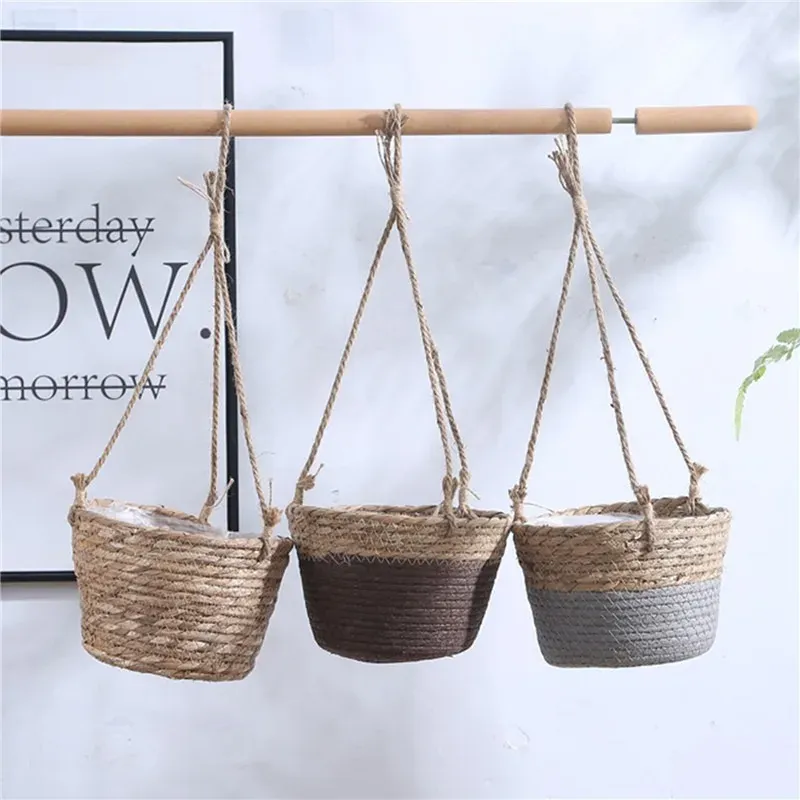 Macrame Plant Hanger Basket - Jute Rope Woven Indoor Outdoor Flower Pot Holder for Home Decor, Storage, and Gifts showcase 7