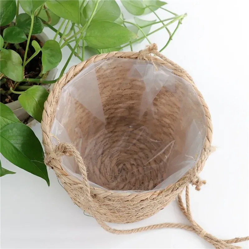 Macrame Plant Hanger Basket - Jute Rope Woven Indoor Outdoor Flower Pot Holder for Home Decor, Storage, and Gifts showcase 8