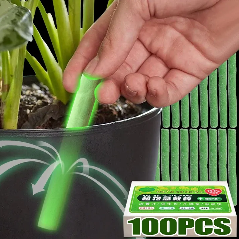 Slow-Release Plant Fertilizer Sticks for Indoor Potted Flowers & Garden Plants - Nutrient Rich Formula with NPK & Organic Carbon, Long-Lasting Soil Enhancer thumbnail 1