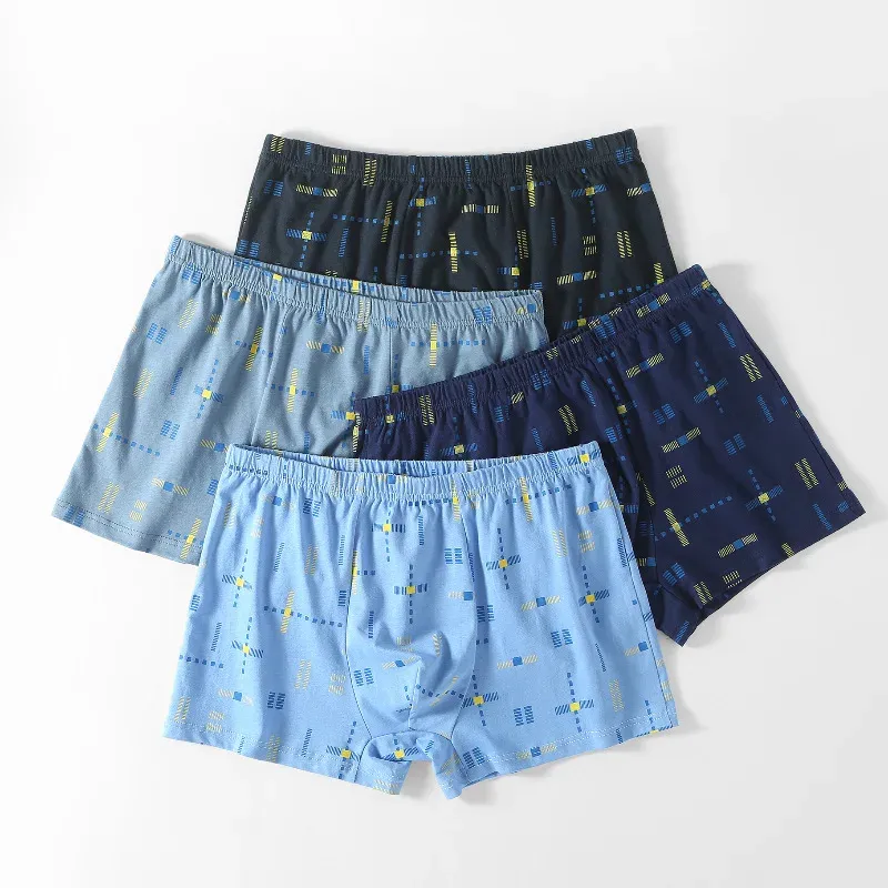 Men's Cotton Antibacterial Boxer Briefs - Breathable Printed Summer Thin Plus Size Short Boxer Shorts for Ultimate Comfort showcase 7