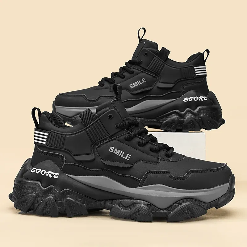 Men's Spring Anti-Slip Casual Sports Shoes - Comfortable Elastic Breathable Foot Protection for Daily Walking and Training showcase 13