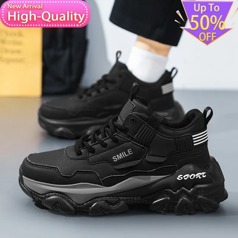 Men's Spring Anti-Slip Casual Sports Shoes - Comfortable Elastic Breathable Foot Protection for Daily Walking and Training thumbnail 6