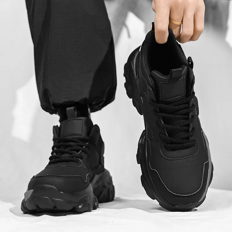 Men's Spring Anti-Slip Casual Sports Shoes - Comfortable Elastic Breathable Foot Protection for Daily Walking and Training showcase 6