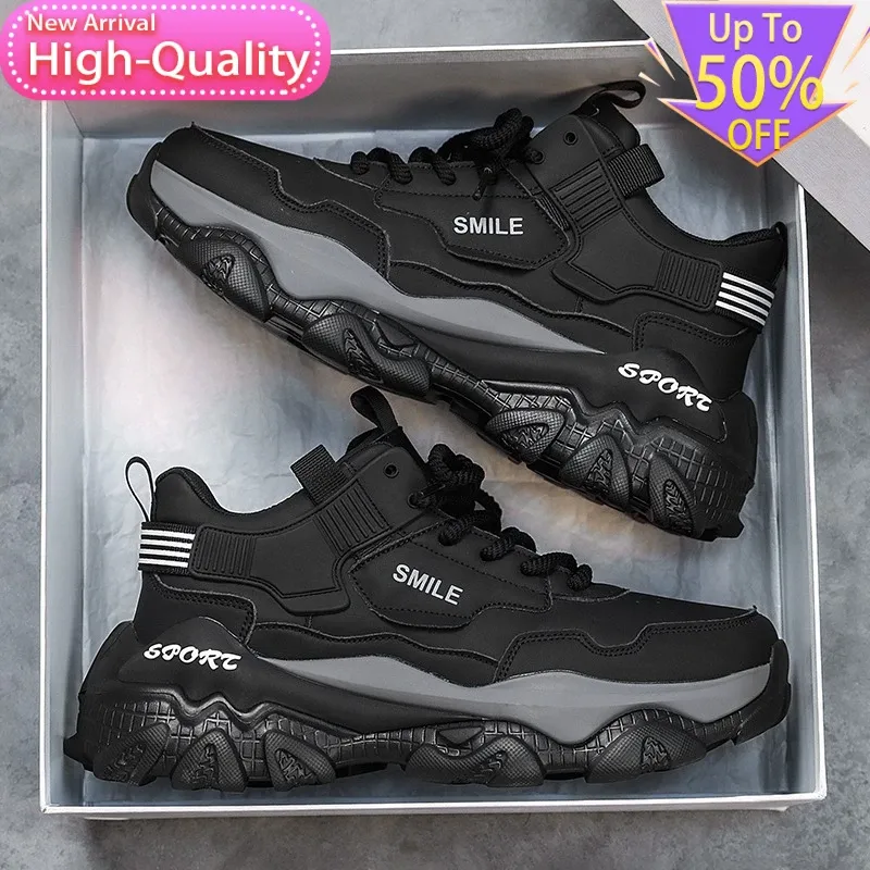 Men's Spring Anti-Slip Casual Sports Shoes - Comfortable Elastic Breathable Foot Protection for Daily Walking and Training thumbnail 2