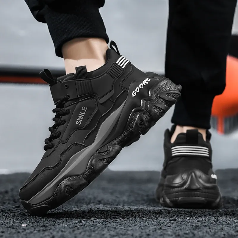 Men's Spring Anti-Slip Casual Sports Shoes - Comfortable Elastic Breathable Foot Protection for Daily Walking and Training showcase 9
