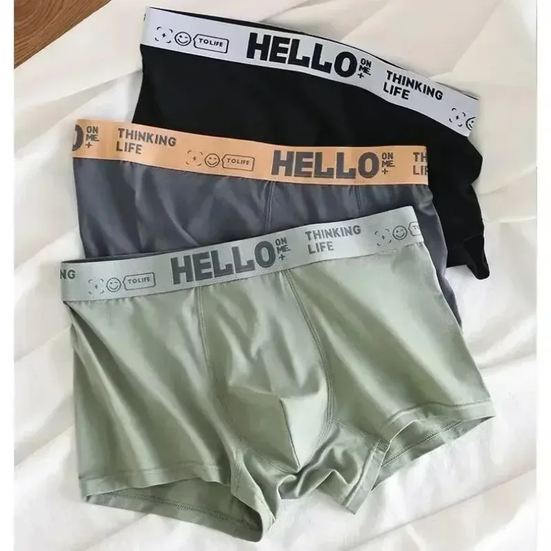 Men's Soft Cotton Boxer Briefs - Breathable Summer Sports Underwear for Ultimate Comfort thumbnail 2