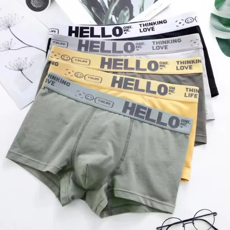 Men's Soft Cotton Boxer Briefs - Breathable Summer Sports Underwear for Ultimate Comfort thumbnail 6