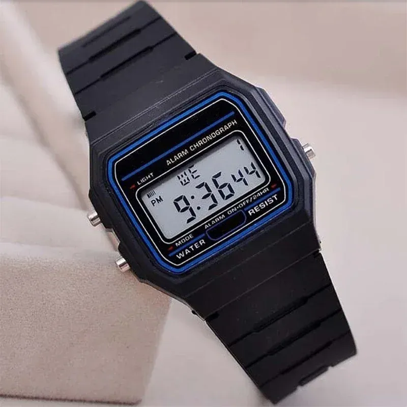 Men's Fashion Square LED Sports Watch Casual Silicone Strap Digital Wristwatch Minimalist Electronic Timepiece showcase 5