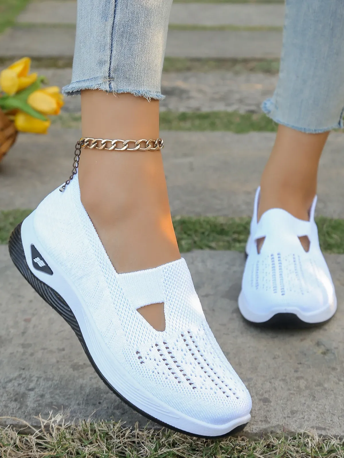 Women's Casual Summer Sneakers - Lightweight Breathable Flat Shoes for All Seasons, Simple Fashionable Design, Comfortable Walking Shoes for Everyday Wear showcase 16