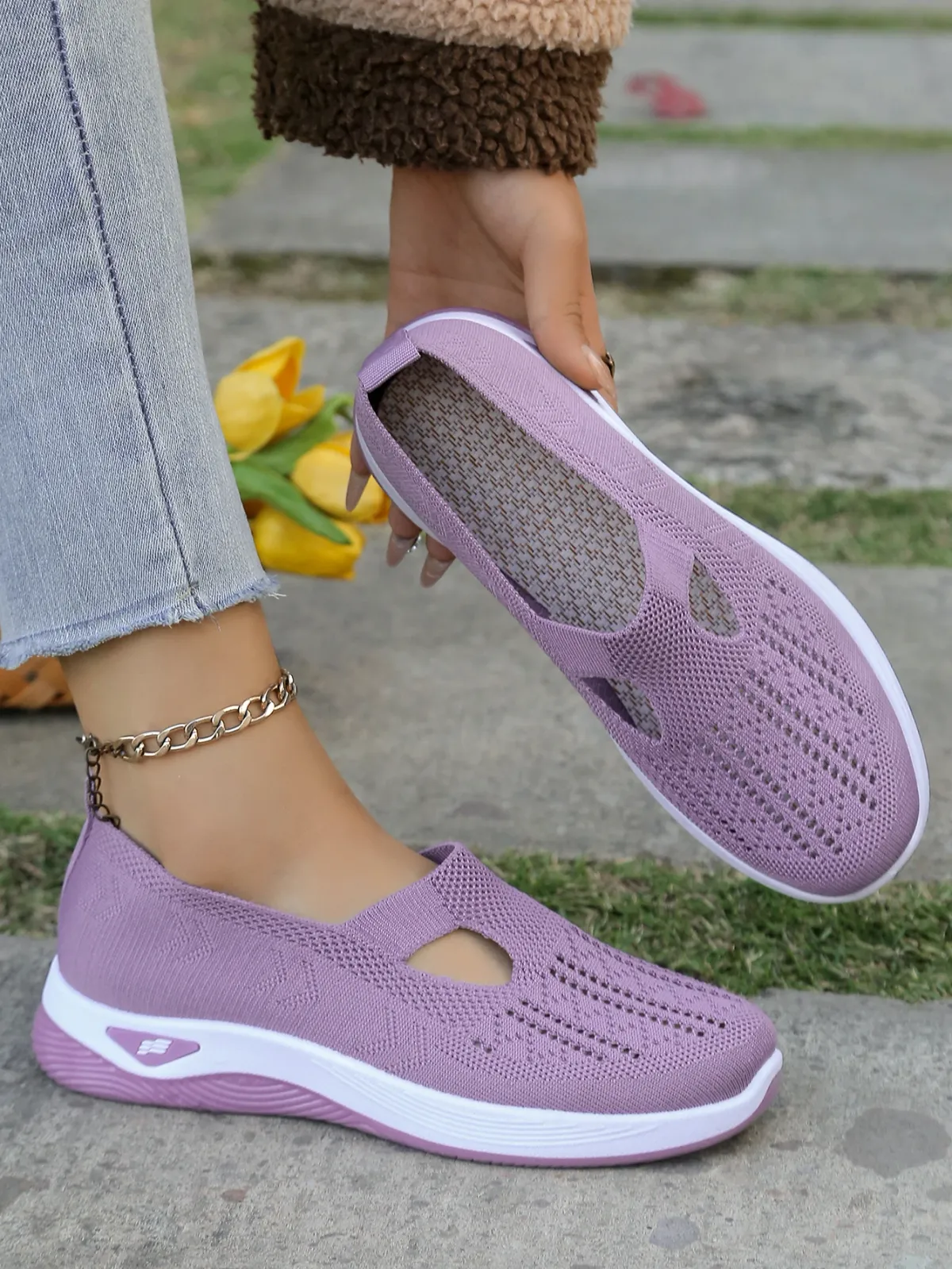 Women's Casual Summer Sneakers - Lightweight Breathable Flat Shoes for All Seasons, Simple Fashionable Design, Comfortable Walking Shoes for Everyday Wear showcase 43