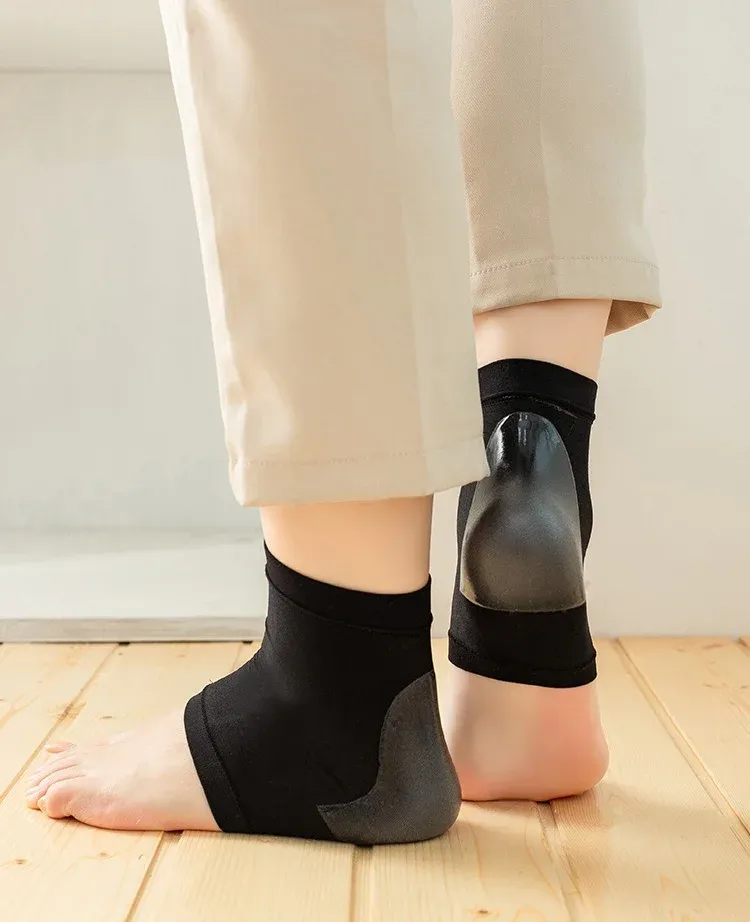 Upgraded Silicone Heel Protector Sleeves - Soften Calluses, Prevent Dry Cracking, Ankle Support & Non-Slip Grip for Foot Pain Relief showcase 7