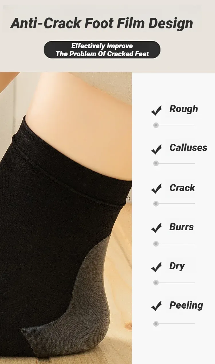 Upgraded Silicone Heel Protector Sleeves - Soften Calluses, Prevent Dry Cracking, Ankle Support & Non-Slip Grip for Foot Pain Relief showcase 2