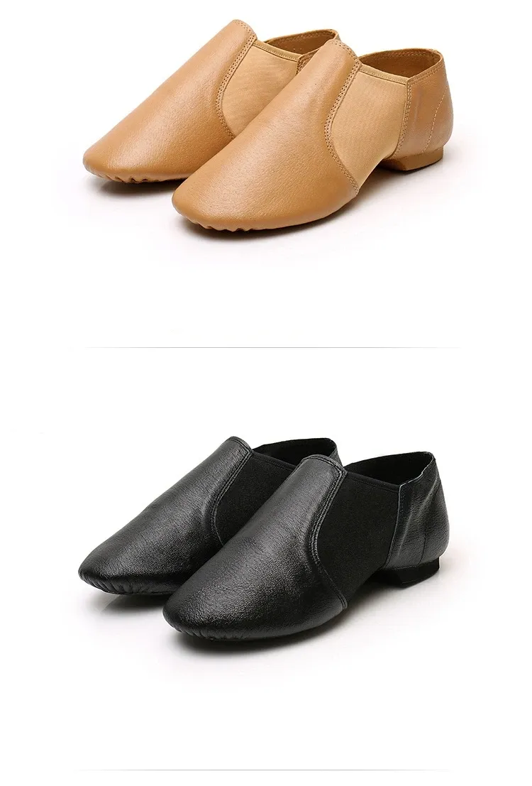 Genuine Leather Jazz Dance Shoes for Girls & Adults - Anti-Slip Sole, High Quality, Available in Brown & Black showcase 2