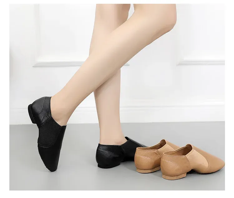 Genuine Leather Jazz Dance Shoes for Girls & Adults - Anti-Slip Sole, High Quality, Available in Brown & Black showcase 6