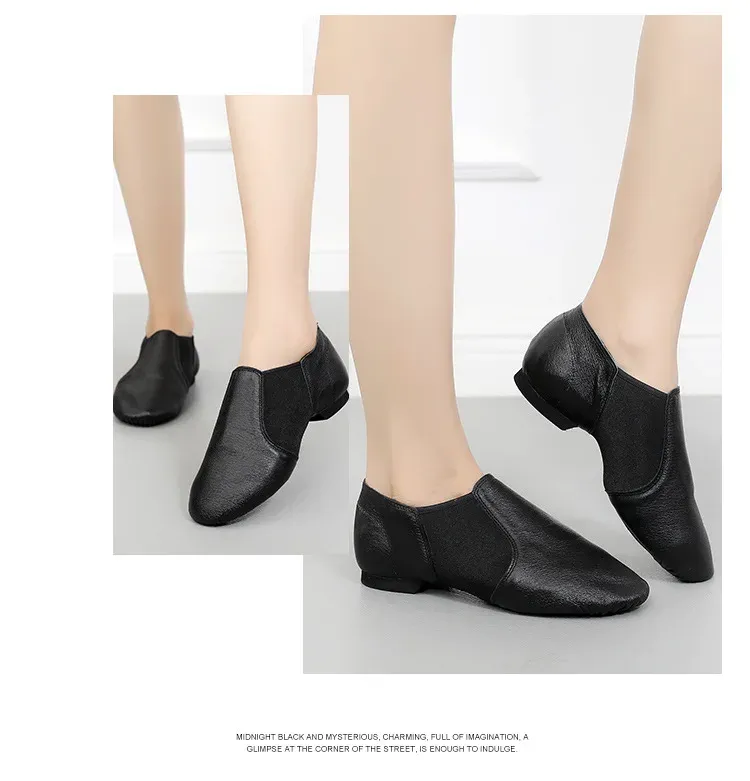 Genuine Leather Jazz Dance Shoes for Girls & Adults - Anti-Slip Sole, High Quality, Available in Brown & Black showcase 5