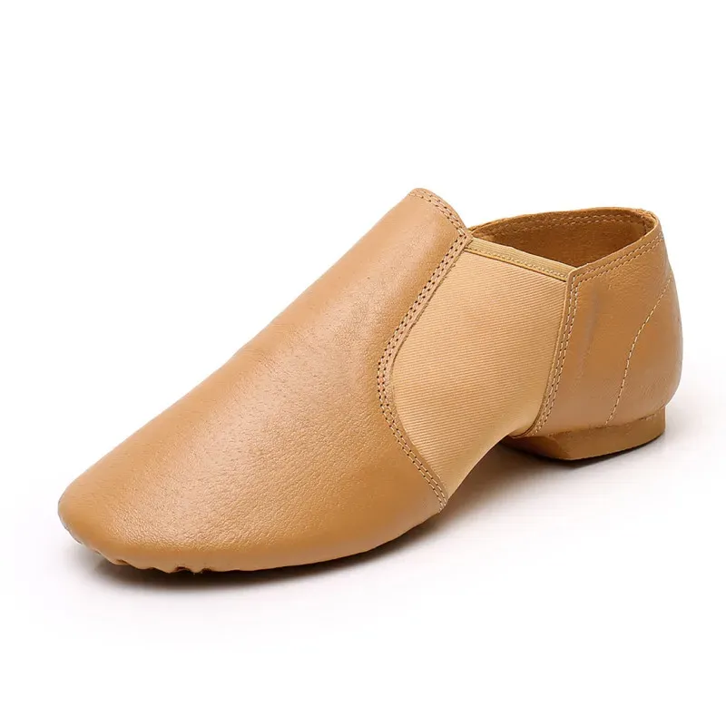 Genuine Leather Jazz Dance Shoes for Girls & Adults - Anti-Slip Sole, High Quality, Available in Brown & Black thumbnail 6