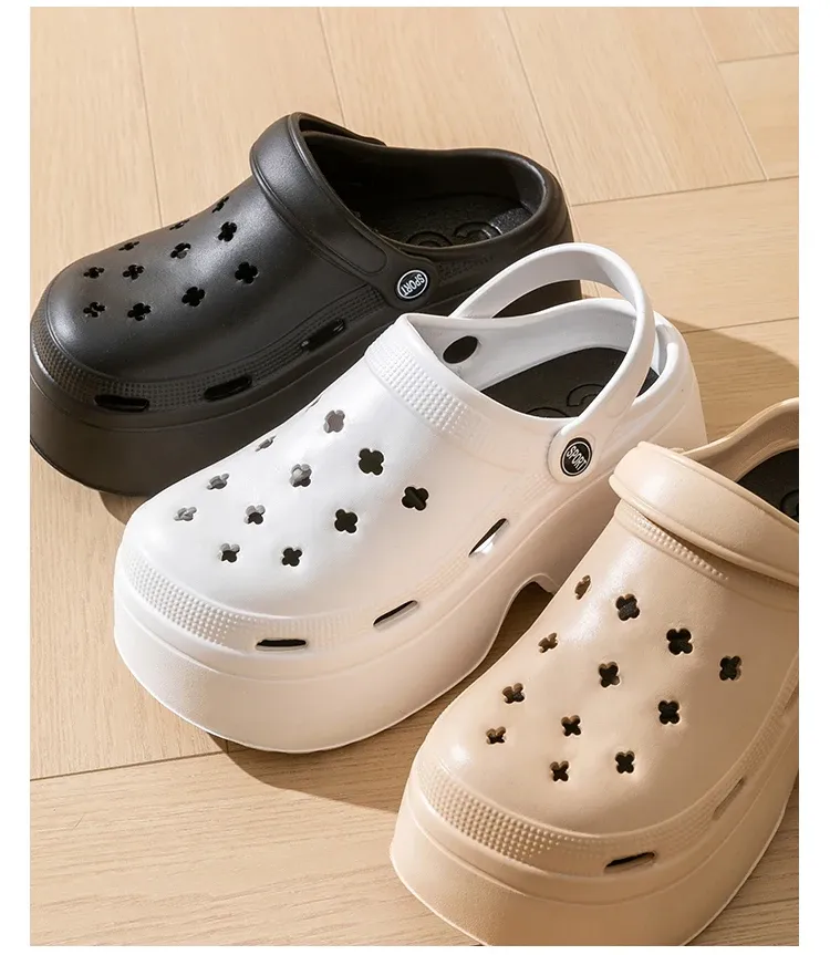 Women's Chunky Platform Clogs Sandals - Thick Bottom Non-Slip EVA Beach Slides for Summer Fashion, Comfortable Wedges for Casual Wear showcase 8