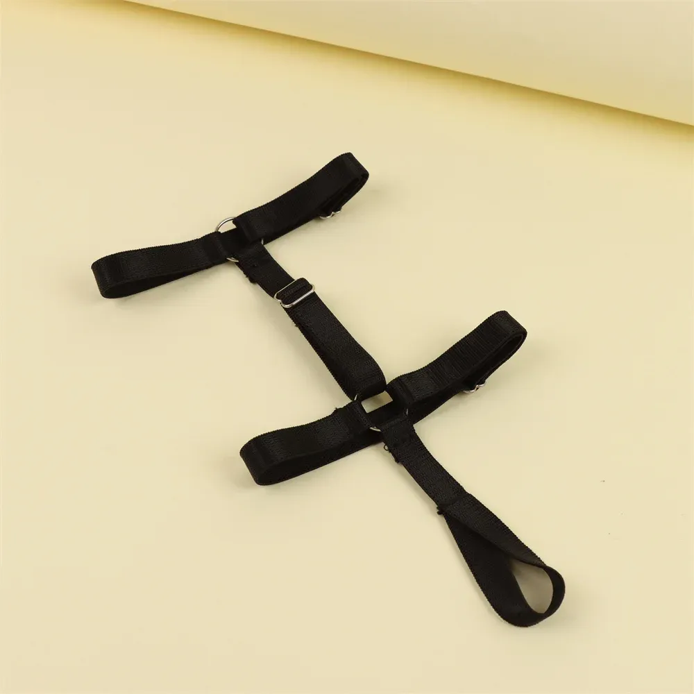 Gothic Black Elastic Bandage Anklet Bracelet for Women - High Heel Barefoot Ankle Sandals Prom Foot Jewelry Accessory showcase 11