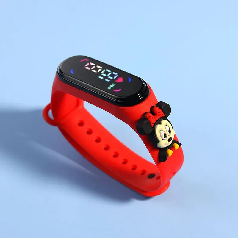 Fashion Mickey & Spiderman LED Digital Watch for Kids & Women - Touch Screen Electronic Sports Bracelet Waterproof Clock showcase 4