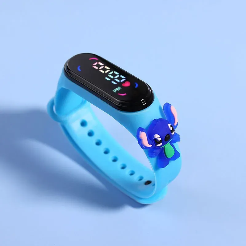 Fashion Mickey & Spiderman LED Digital Watch for Kids & Women - Touch Screen Electronic Sports Bracelet Waterproof Clock thumbnail 5