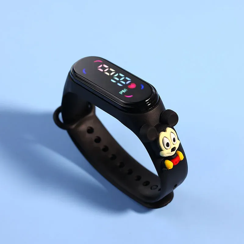 Fashion Mickey & Spiderman LED Digital Watch for Kids & Women - Touch Screen Electronic Sports Bracelet Waterproof Clock showcase 3