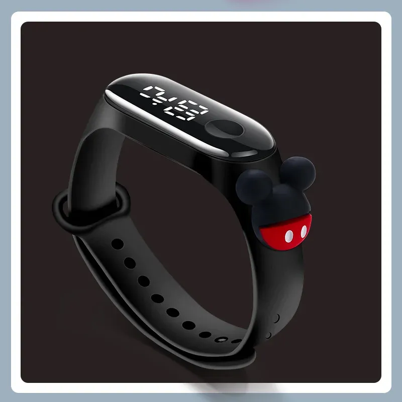 Fashion Mickey & Spiderman LED Digital Watch for Kids & Women - Touch Screen Electronic Sports Bracelet Waterproof Clock thumbnail 6