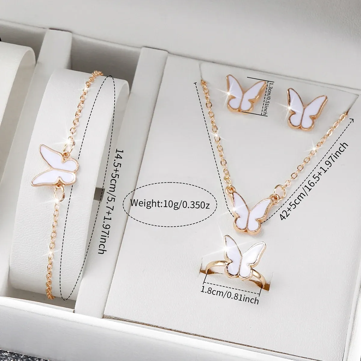 Women's Fashion Silicone Band Quartz Watch Jewelry Set - 5PCS Includes Watch, Bracelet, Necklace, 2 Earrings - CE Certified, Durable Alloy & Silicone - Ideal Gift for Girls & Ladies showcase 24