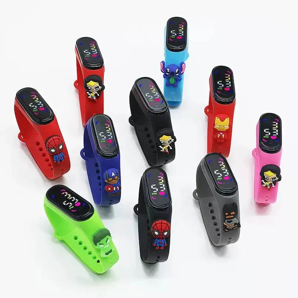 Disney Mickey Mouse Touch LED Digital Watch for Kids & Women, Fashion Sports Bracelet Style, Waterproof Electronic Clock - Image 1