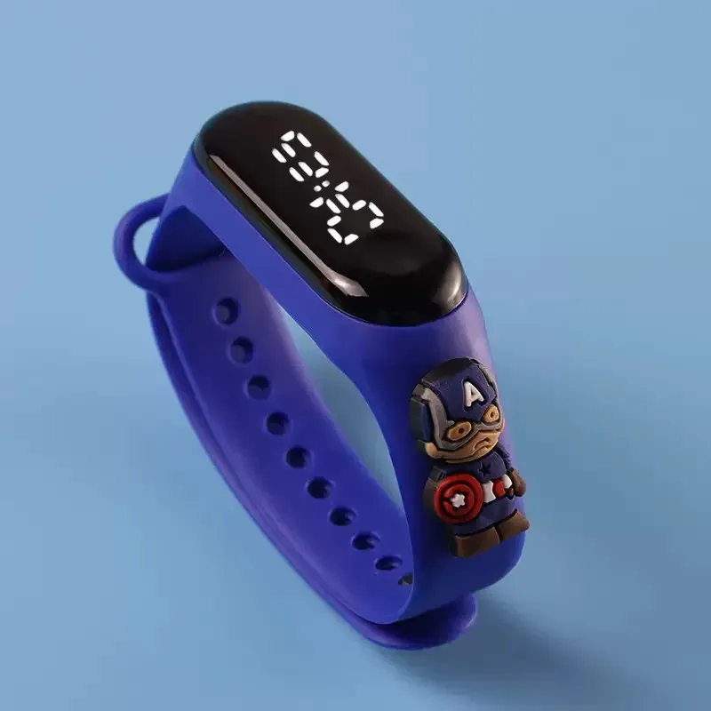 Disney Mickey Mouse Touch LED Digital Watch for Kids & Women, Fashion Sports Bracelet Style, Waterproof Electronic Clock showcase 3
