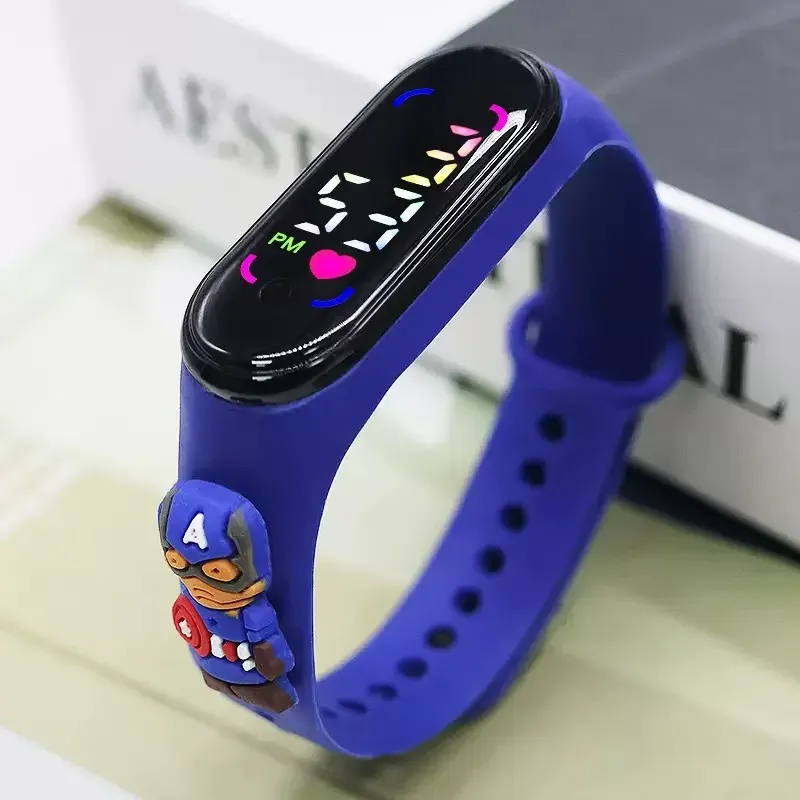 Fashion Mickey & Spiderman Kids LED Digital Watch - Waterproof Sports Touchscreen Bracelet for Girls & Boys, Fun Doll Clock for Children showcase 10