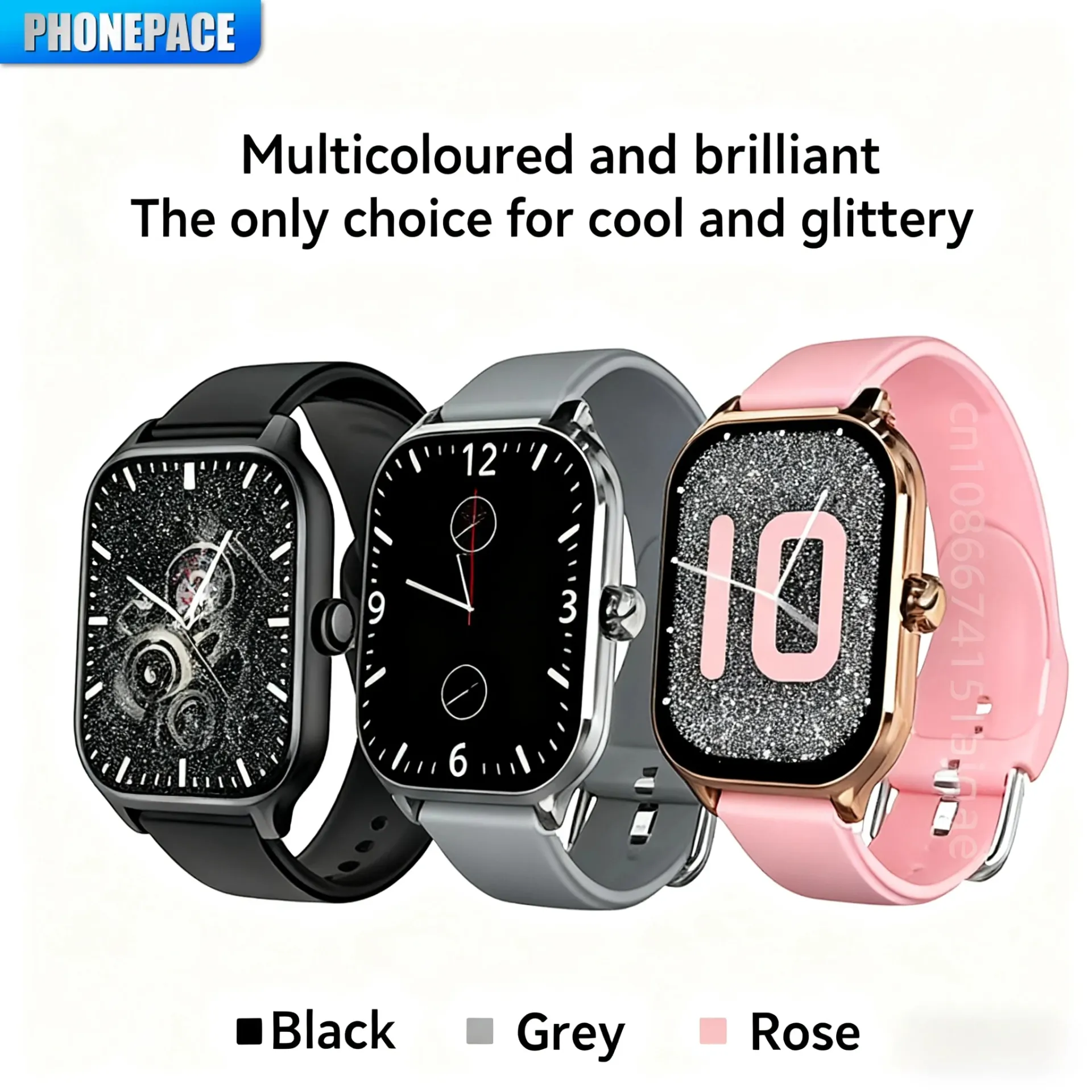 PHONEPACE C20 Smartwatch for Men & Women: 1.77" HD Display, Bluetooth Calling, Sports Modes, Health Tracking, Stylish Metal Design with Rotary Button thumbnail 2