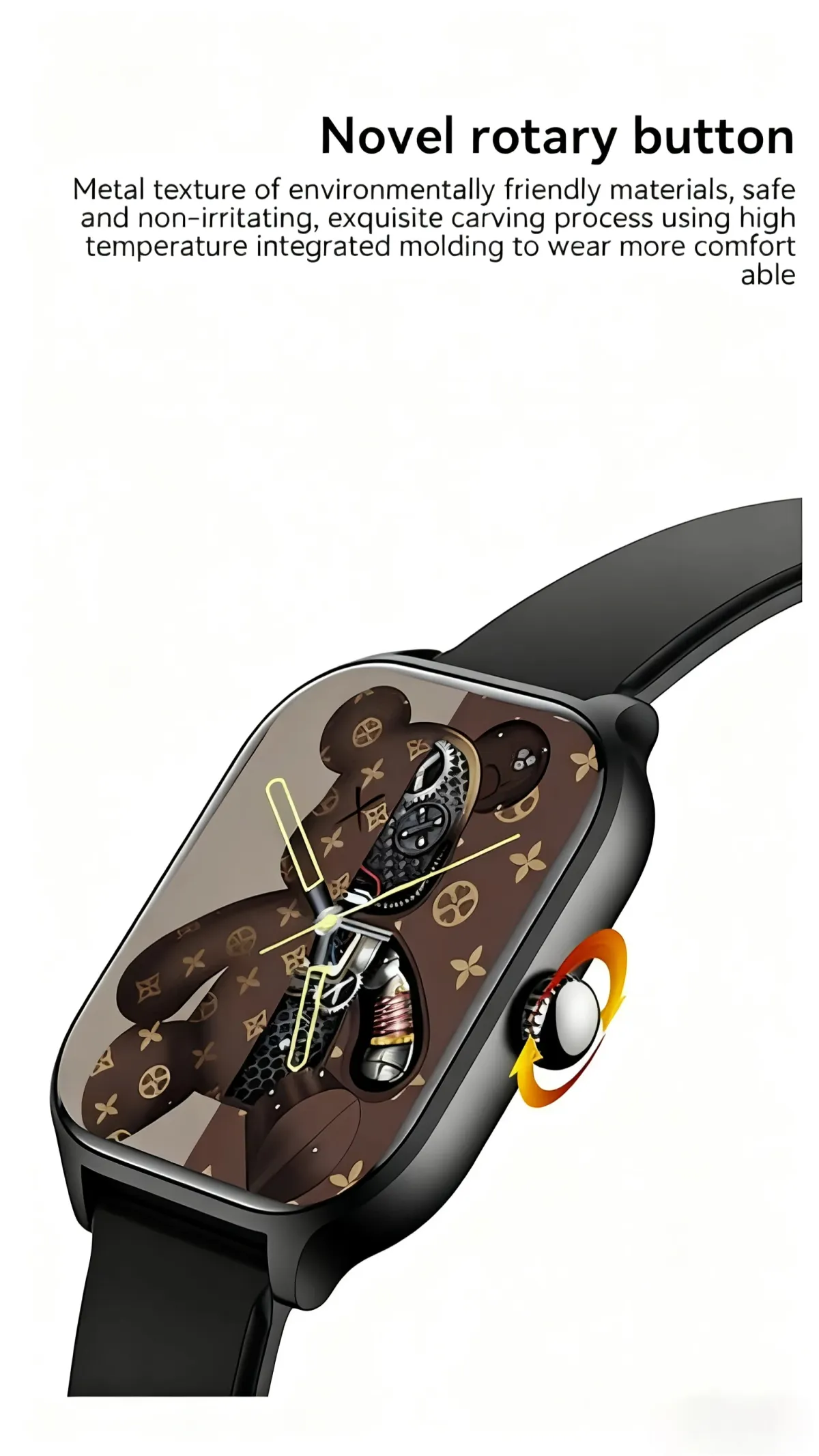 PHONEPACE C20 Smartwatch for Men & Women: 1.77" HD Display, Bluetooth Calling, Sports Modes, Health Tracking, Stylish Metal Design with Rotary Button showcase 18