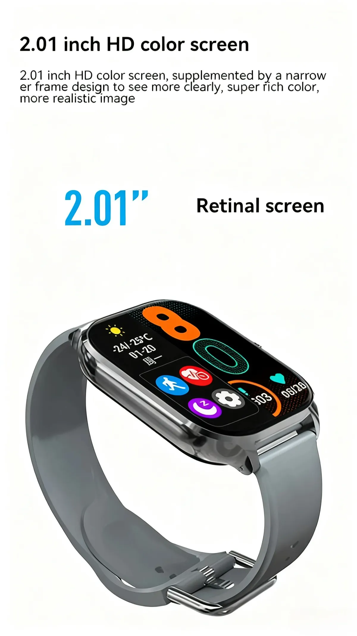 PHONEPACE C20 Smartwatch for Men & Women: 1.77" HD Display, Bluetooth Calling, Sports Modes, Health Tracking, Stylish Metal Design with Rotary Button showcase 19