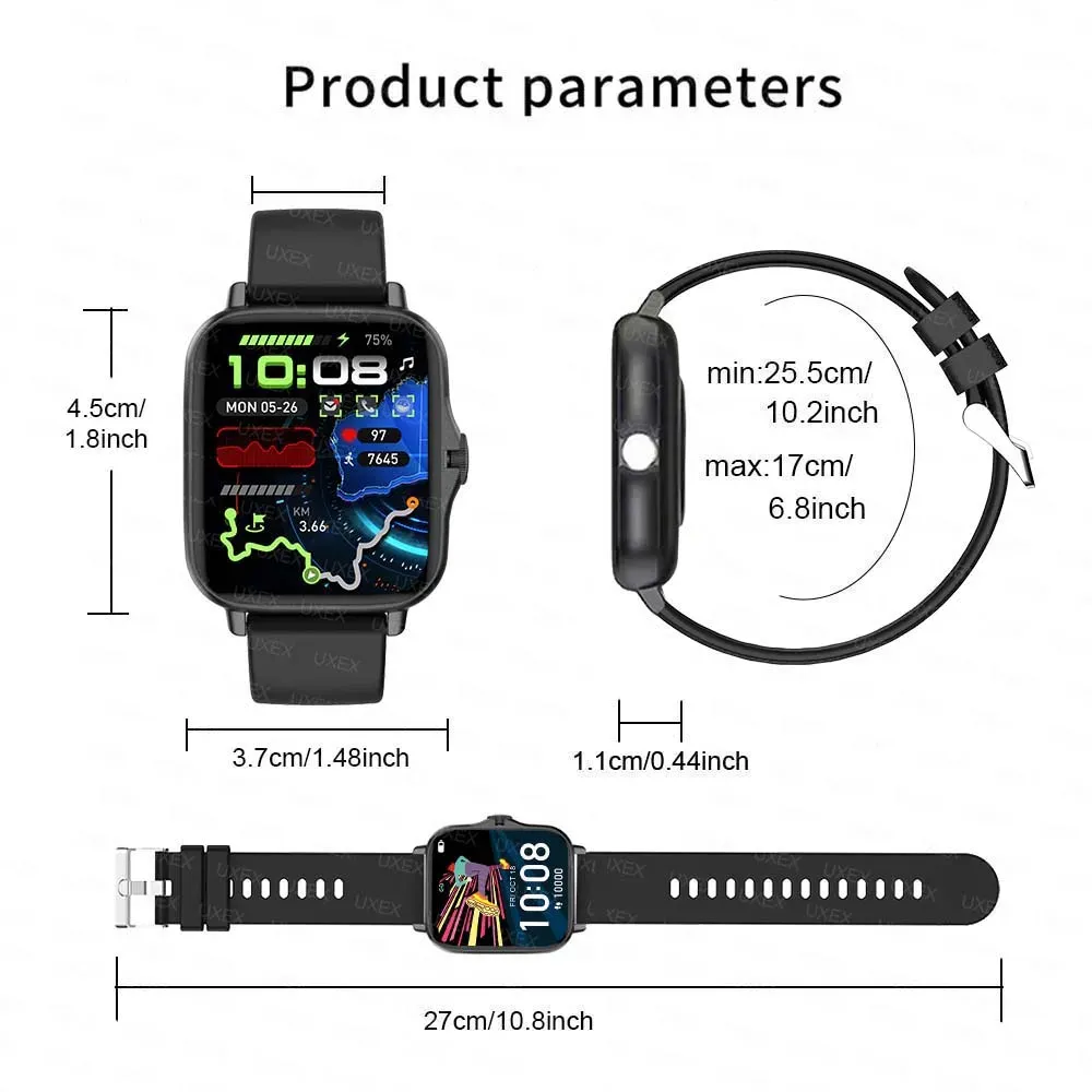 1.83" Smart Watch for Men & Women - Fitness Tracker, Health Monitor, Waterproof, Wireless Calls, Bluetooth 5.1, Compatible with Android & iOS showcase 11