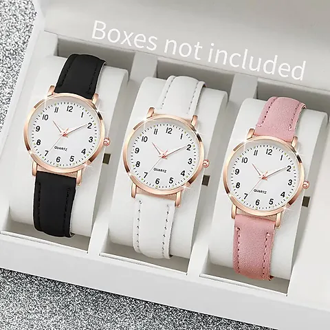 Fashion Arabic Dial Women's Quartz Watch - Casual Leather Strap, 30mm Case, CE Certified, Ideal Gift for Girls