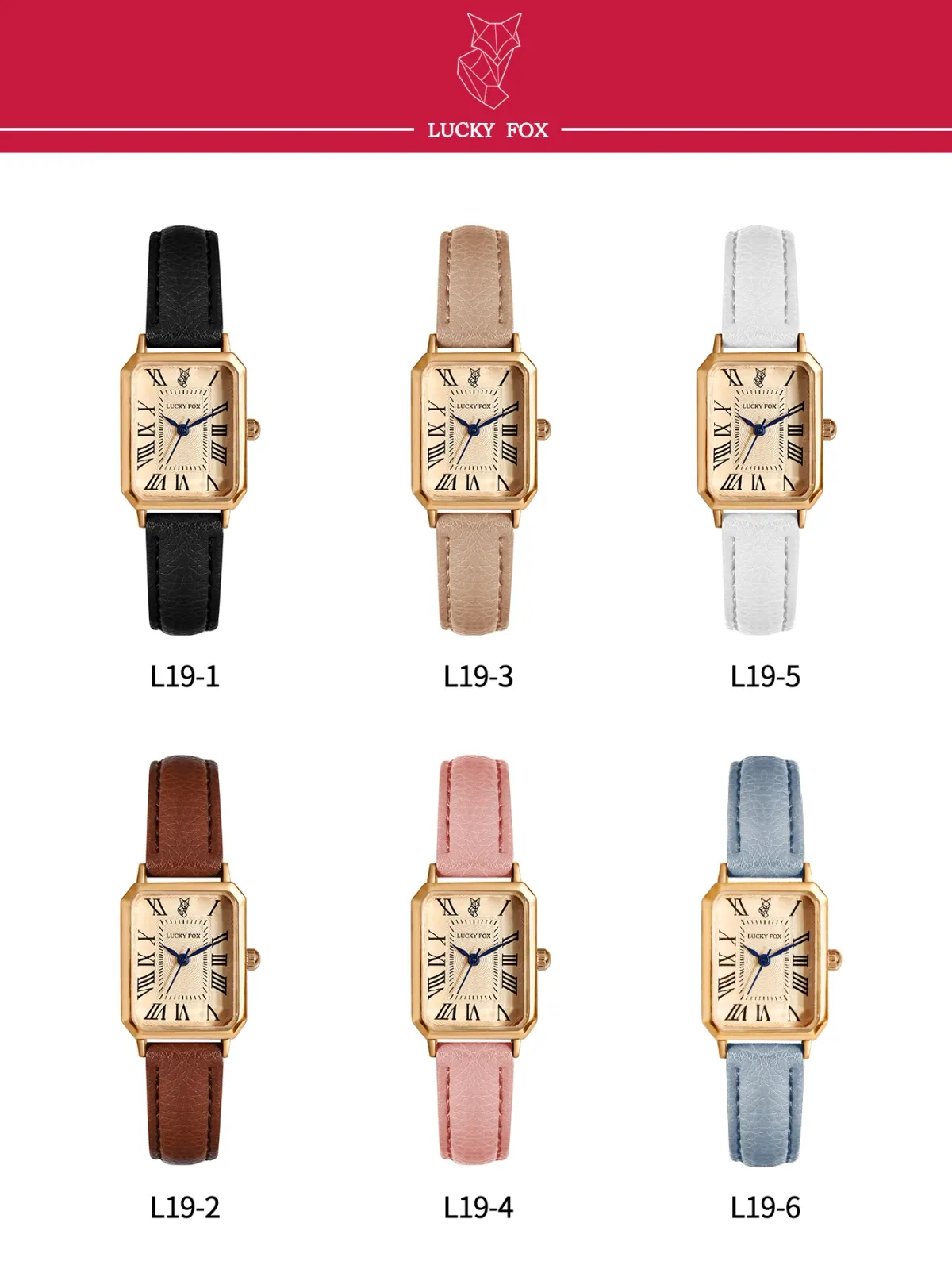 Retro Square Digital Dial Women's Watch - Fashionable Leather Strap Casual Quartz Wristwatch, Perfect Gift showcase 6