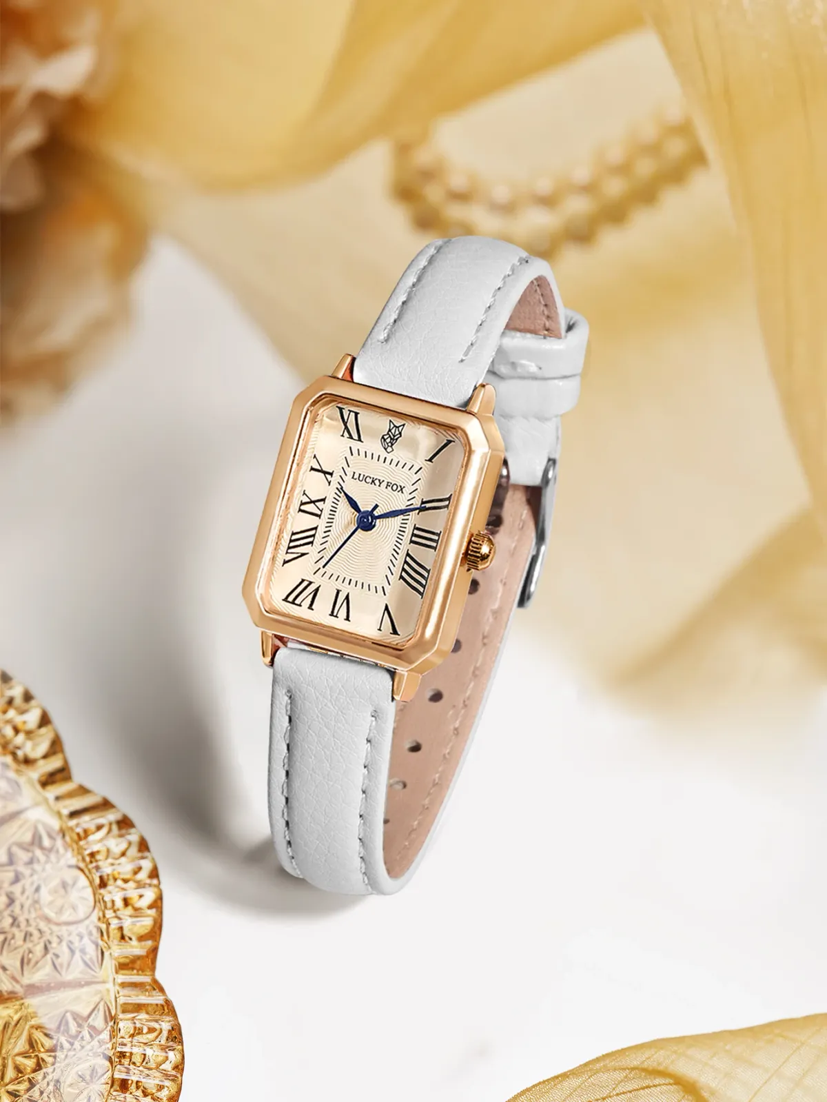 Retro Square Digital Dial Women's Watch - Fashionable Leather Strap Casual Quartz Wristwatch, Perfect Gift showcase 19