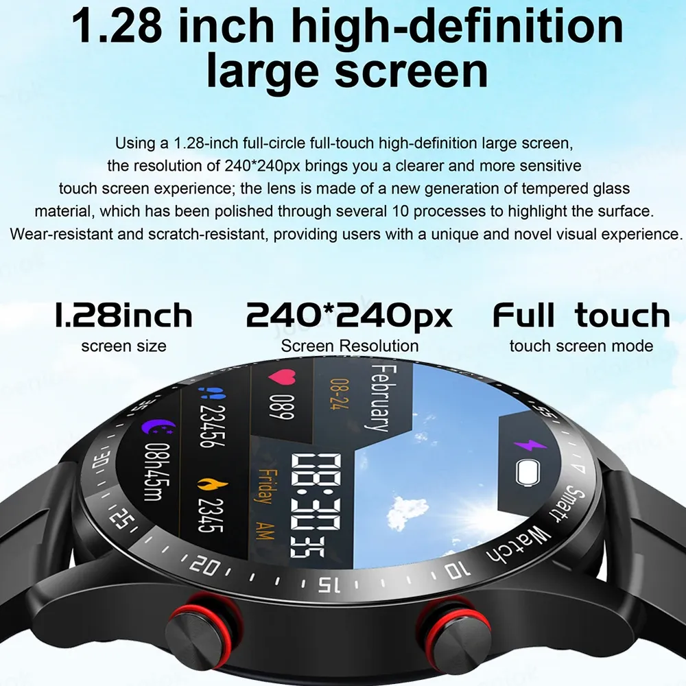 2026 New Smart Watch for Men & Women: ECG+PPG HD Screen, BT Call, GPS Tracker, Heart Rate Monitor, IP68 Waterproof, Fitness Tracker thumbnail 4